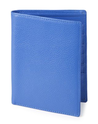 Гаманець SHVIGEL 00922 шкіряний з відділеннями для паспортів блакитний 00922 фото