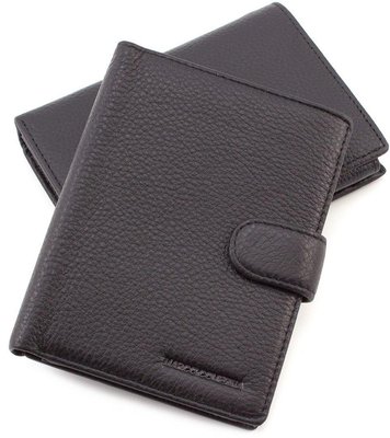 Чёрный кожаный портмоне Marco Coverna 167-2 black 167-2 black фото