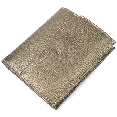 Компактний жіночий гаманець на магніті з натуральної шкіри KARYA 21188 Оливковий 21188 фото