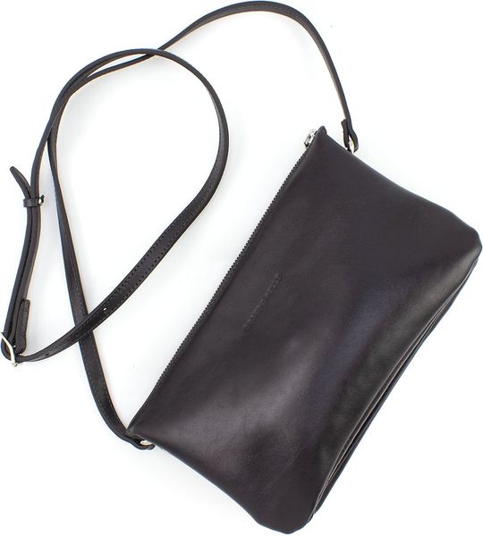 Чорна шкіряна сумочка-клатч жіноча Grande Pelle 70561001 70561001 фото