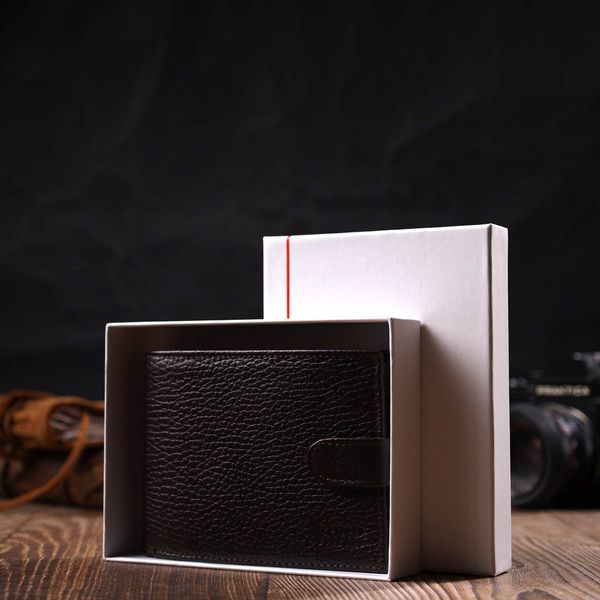 Практичный бумажник среднего размера для мужчин из натуральной кожи флотар BOND 22001 Коричневый 22001 фото