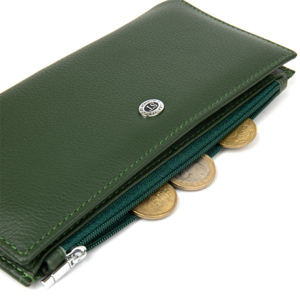 Гарний жіночий шкіряний гаманець ST Leather 19377 Зелений 19377 фото