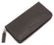 Коричневий шкіряний гаманець-клатч на блискавці Grande Pelle 532620 532620 фото 3