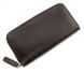 Коричневий шкіряний гаманець-клатч на блискавці Grande Pelle 532620 532620 фото 4