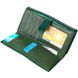 Лакированный женский кошелек с блоком для визиток из натуральной кожи ST Leather 19424 Зеленый 19424 фото 4
