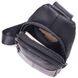 Современная мужская сумка через плечо из натуральной кожи 21307 Vintage Черная 21307 фото 4