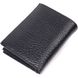 Невеликий гаманець без застібки з натуральної зернистої шкіри KARYA 21364 Чорний 21364 фото 2