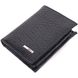 Невеликий гаманець без застібки з натуральної зернистої шкіри KARYA 21364 Чорний 21364 фото 1