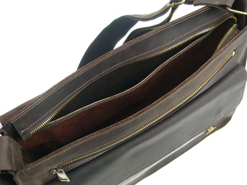 Мужская кожаная сумка для документов А4 SGE BigP 003 brown коричневая BigP 003 brown фото