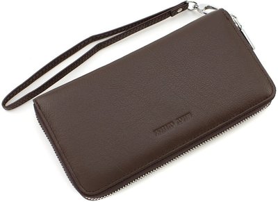 Коричневый кожаный кошелёк на молнии Marco Coverna mc7003-5 mc7003-5 фото