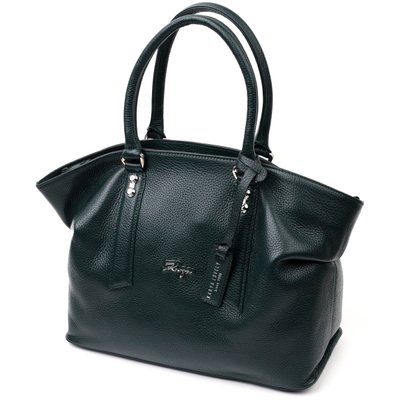 Практичная деловая женская сумка KARYA 20889 кожаная Зеленый 20889 фото