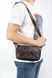 Коричневий шкіряний місткий чоловічий клатч сумка на плече REK-215-Vac brown REK-215-Vac brown фото 3