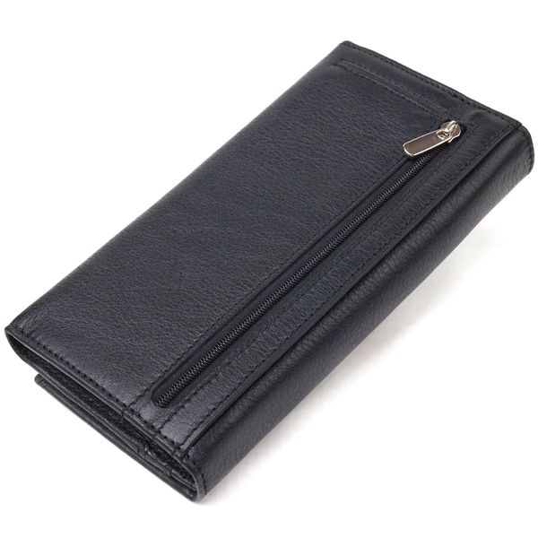 Класичний жіночий гаманець із натуральної шкіри CANPELLINI 21657 Чорний 21657 фото