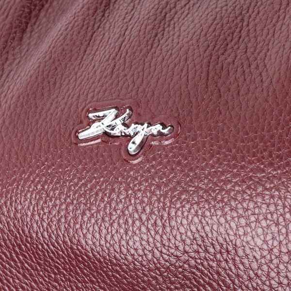 Красивая женская сумка багет KARYA 20839 кожаная Бордовый 20839 фото