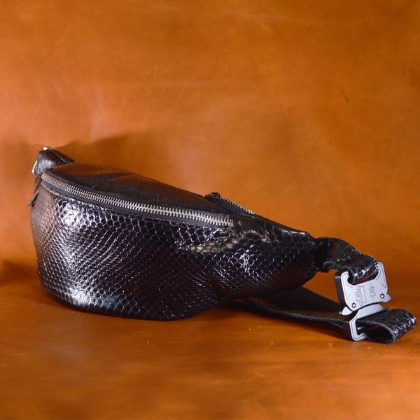Эксклюзивная бананка сумка на пояс из кожи змеи TARWA REP5-3035-3md REP5-3035-3md фото