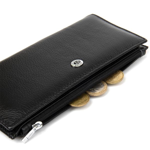 Практичний жіночий шкіряний гаманець ST Leather 19378 Чорний 19378 фото