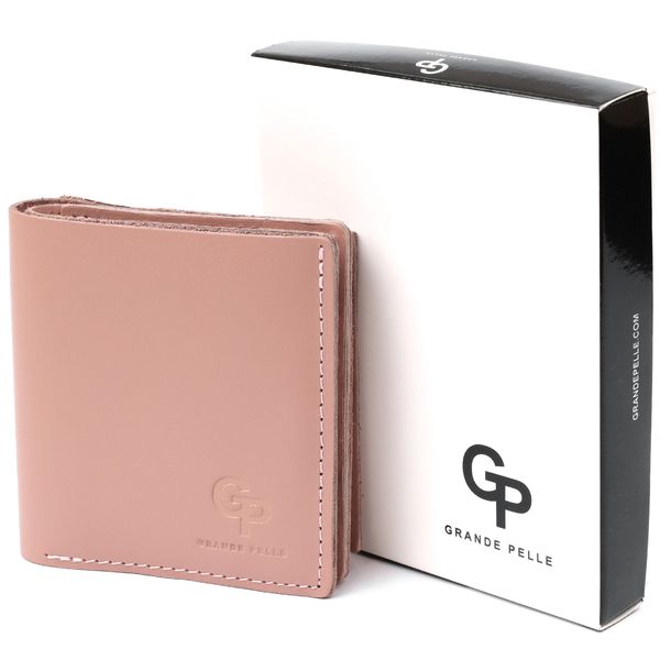 Жіноче портмоне з монетницею GRANDE PELLE 11370 Рожевий 11370 фото