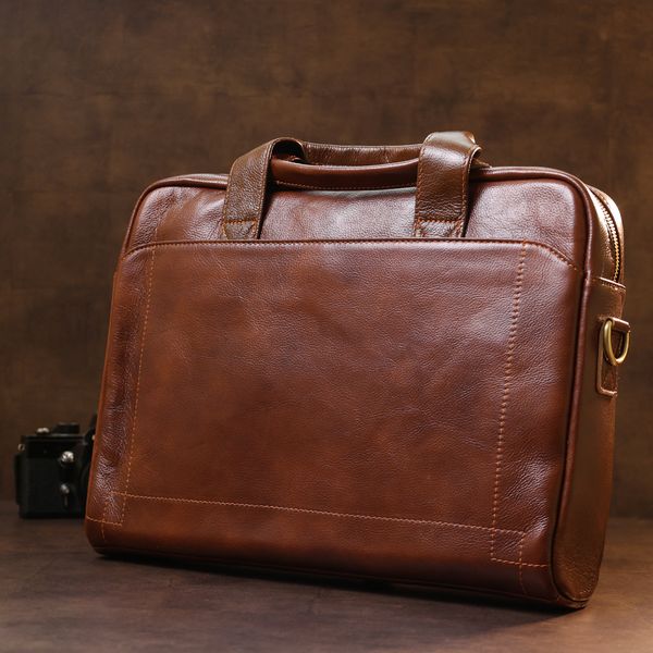 Кожаная мужская сумка для ноутбука Vintage 20470 Коричневый 20470 фото