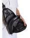 Кожаная мужская сумка на плечо слинг REK-018-1-Vermont черная REK-018-1-Vermont фото 3
