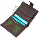 Компактний чоловічий вертикальний гаманець із натуральної шкіри флотар BOND 22002 Коричневий 22002 фото 4