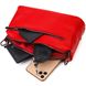 Яскрава сумка на три відділення з натуральної шкіри 22102 Vintage Червона 22102 фото 6