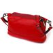 Яскрава сумка на три відділення з натуральної шкіри 22102 Vintage Червона 22102 фото 1