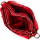 Яскрава сумка на три відділення з натуральної шкіри 22102 Vintage Червона 22102 фото 5