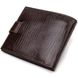 Чоловічий сучасний гаманець горизонтального формату з натуральної шкіри з тисненням CANPELLINI 21757 Коричневий 21757 фото 2