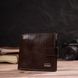 Чоловічий сучасний гаманець горизонтального формату з натуральної шкіри з тисненням CANPELLINI 21757 Коричневий 21757 фото 7