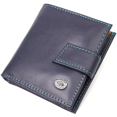 Компактний жіночий гаманець із натуральної шкіри ST Leather 19425 Синій 19425 фото