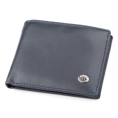 Чоловічий гаманець ST Leather 18351 (ST-1) компактний Синій 18351 фото