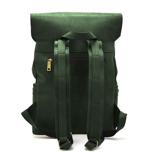 Рюкзак із натуральної шкіри RE-9001-4lx TARWA зелений крейзі RE-9001-4lx фото