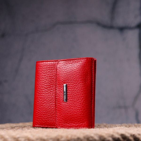Яскраве жіноче портмоне з натуральної шкіри KARYA 21316 Червоний 21316 фото
