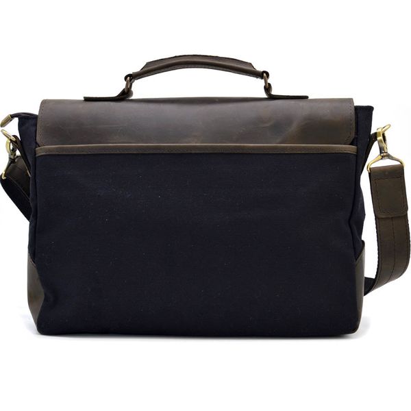 Чоловіча сумка-портфель з канвасу та шкіри TARWA RGc-3960-3md RGc-3960-3md фото