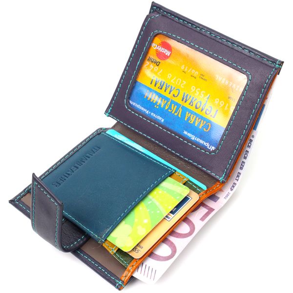 Компактний жіночий гаманець із натуральної шкіри ST Leather 19425 Синій 19425 фото