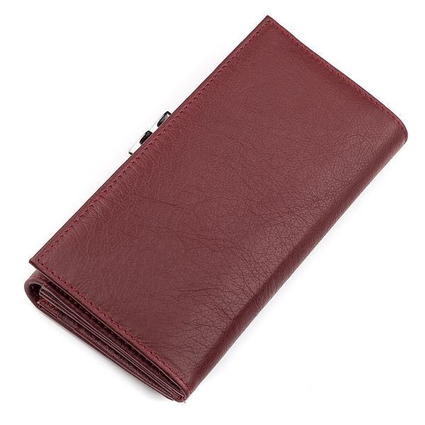 Кошелек женский ST Leather 18401 (ST1518) из натуральной кожи Бордовый 18401 фото