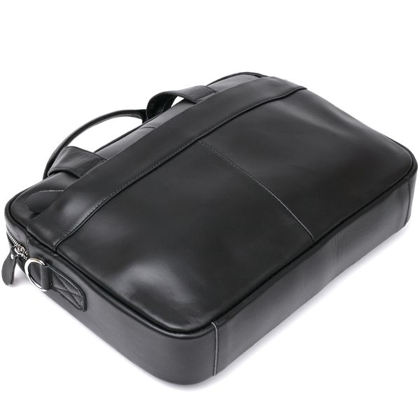 Ділова шкіряна сумка для ноутбука Vintage 20680 Чорний 20681 фото