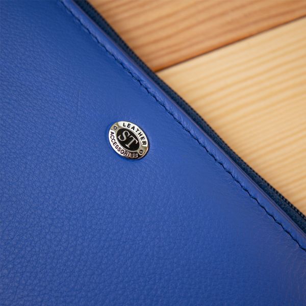Практичний шкіряний гаманець ST Leather 19379 Блакитний 19379 фото