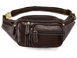 Тёмно-коричневая кожаная сумка на пояс Bexhill Bx8336B Bx8336B фото 1