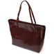 Практичная сумка шоппер из натуральной кожи 22103 Vintage Коричневая 56304 фото 2