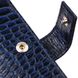 Стильний чоловічий гаманець горизонтального формату з натуральної шкіри з тисненням під крокодила CANPELLINI 21758 Синій 21758 фото 3