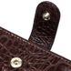 Фактурний чоловічий вертикальний гаманець із натуральної шкіри з тисненням під крокодила BOND 22003 Коричневий 22003 фото 3