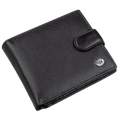 Чоловік гаманець з монетницьою ST Leather 18854 Чорний 18854 фото