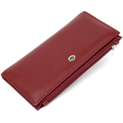 Стильный кожаный кошелек для женщин ST Leather 19380 Темно-красный 19380 фото