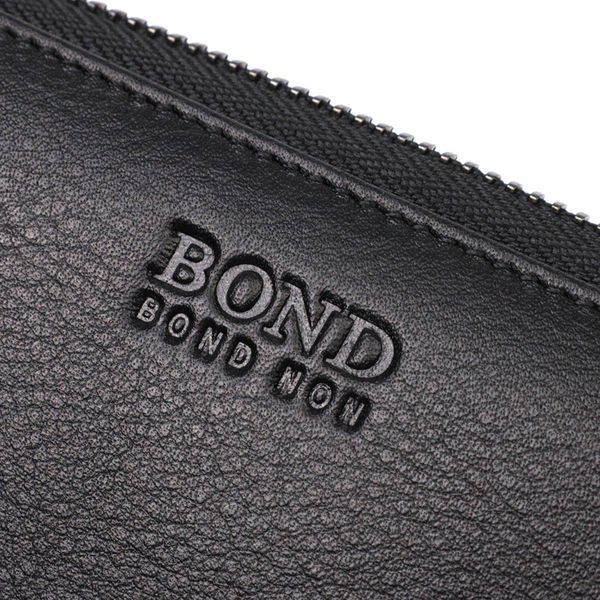 Стильный женский кошелек из натуральной гладкой кожи BOND 22054 Черный 22054 фото