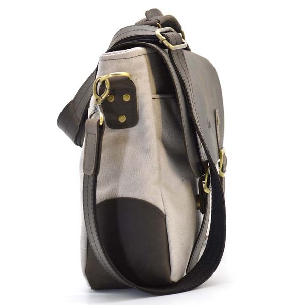 Чоловіча сумка-портфель із канвас та шкіри RGj-3960-3md TARWA RGj-3960-3md фото
