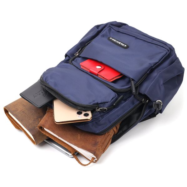 Багатофункціональний чоловічий текстильний рюкзак Vintage 20575 Синій 20575 фото
