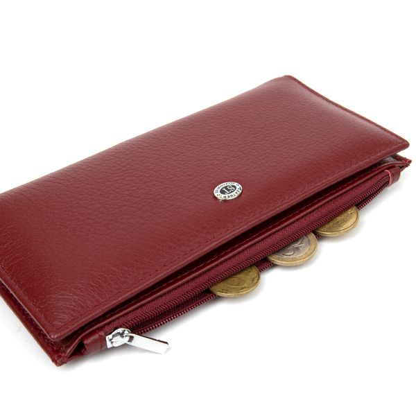 Стильний шкіряний гаманець для жінок ST Leather 19380 Темно-червоний 19380 фото