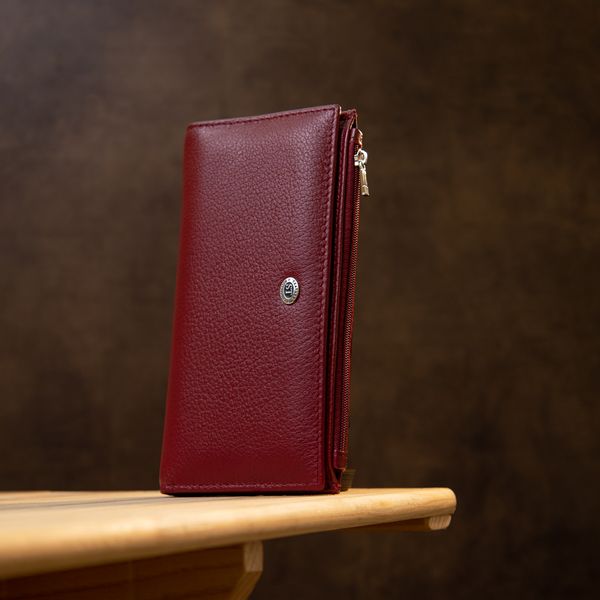 Стильний шкіряний гаманець для жінок ST Leather 19380 Темно-червоний 19380 фото