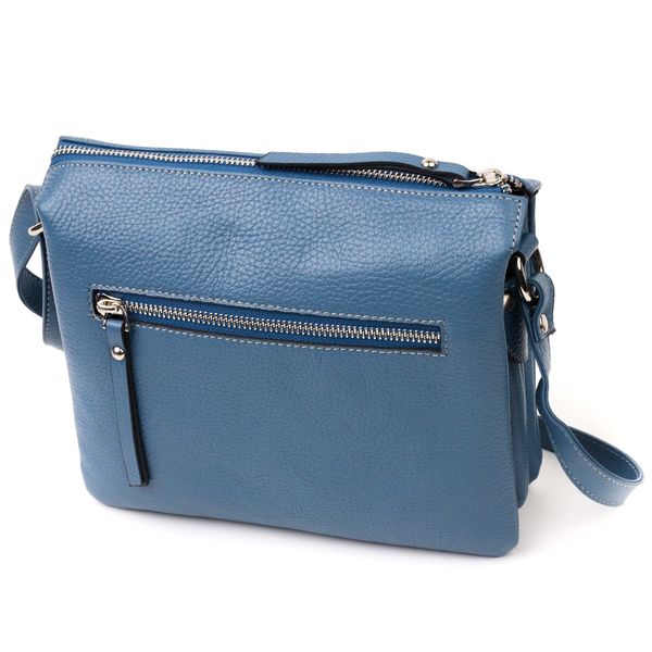 Невелика сумка жіноча на плече KARYA 20891 шкіряна Блакитний 20891 фото
